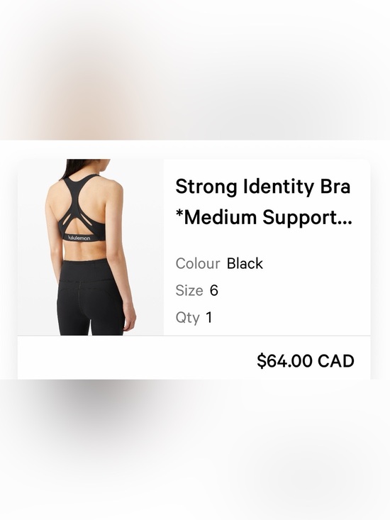 lululemon athletica Tops - lululemon athletica Strong Identity Bra — Black